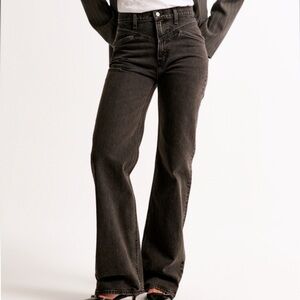 Abercrombie & Fitch 90s Relaxed Black High Rise Women Jeans